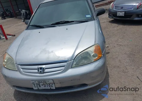 2003 Honda Civic Lx z USA, uszkodzony, nr VIN 2HGES16543H605391